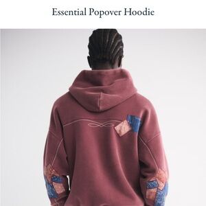 Abercrombie & Fitch Burgundy Pullover Hoodie